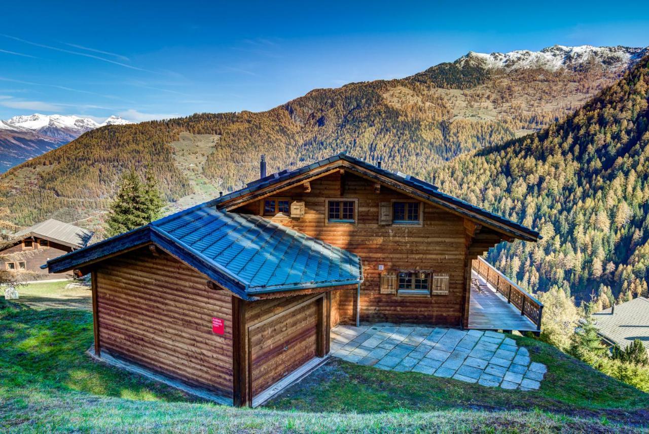 Chalet Le Chapeau La Tzoumaz Exterior photo